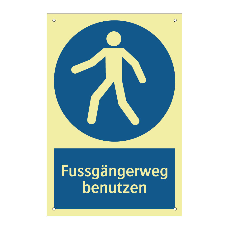Fussgängerweg benutzen