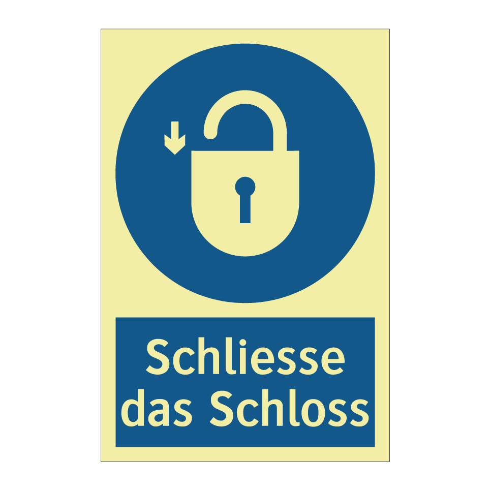Schliesse das Schloss