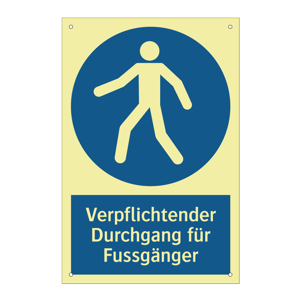 Verpflichtender Durchgang für Fussgänger