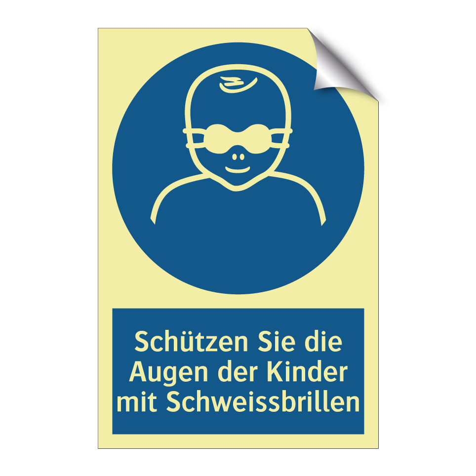 Schützen Sie die Augen der Kinder mit Schweissbrillen
