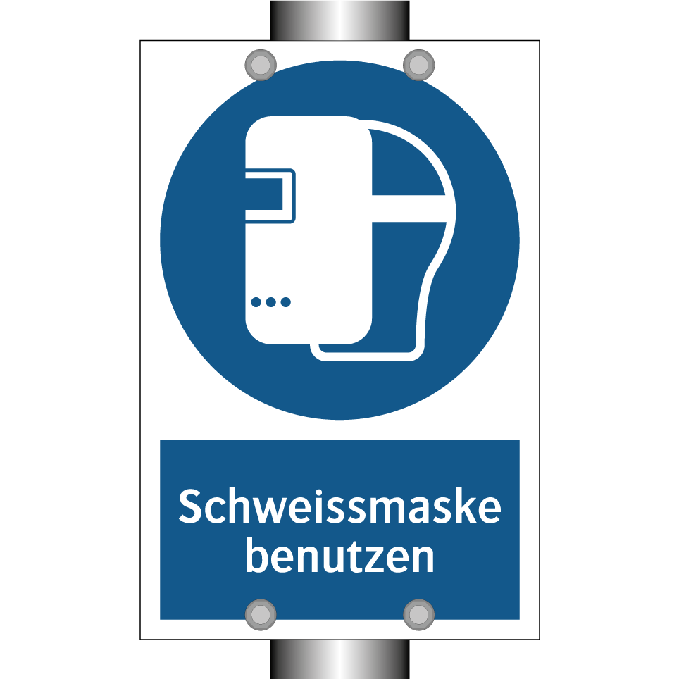 Schweissmaske benutzen