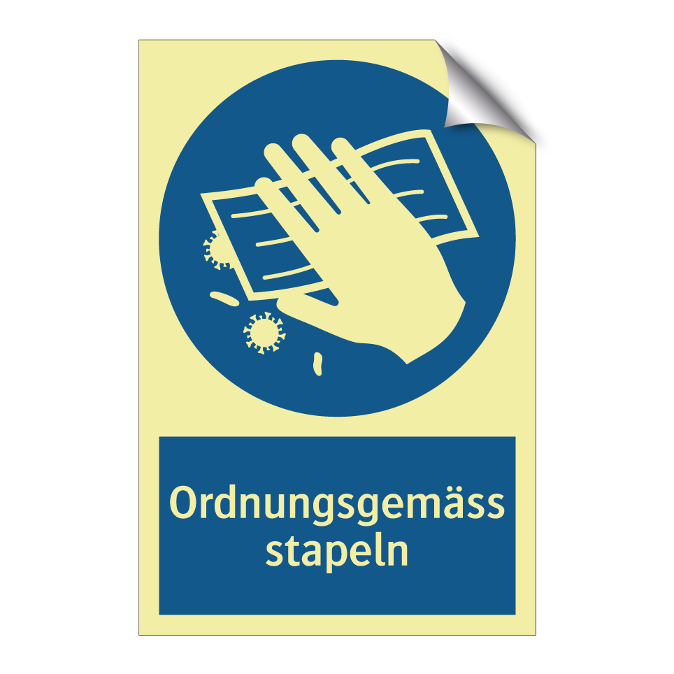 Ordnungsgemäss stapeln