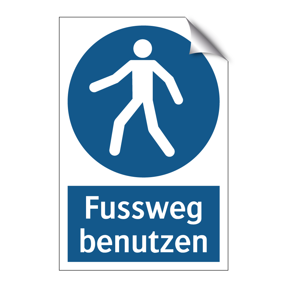 Fussweg benutzen