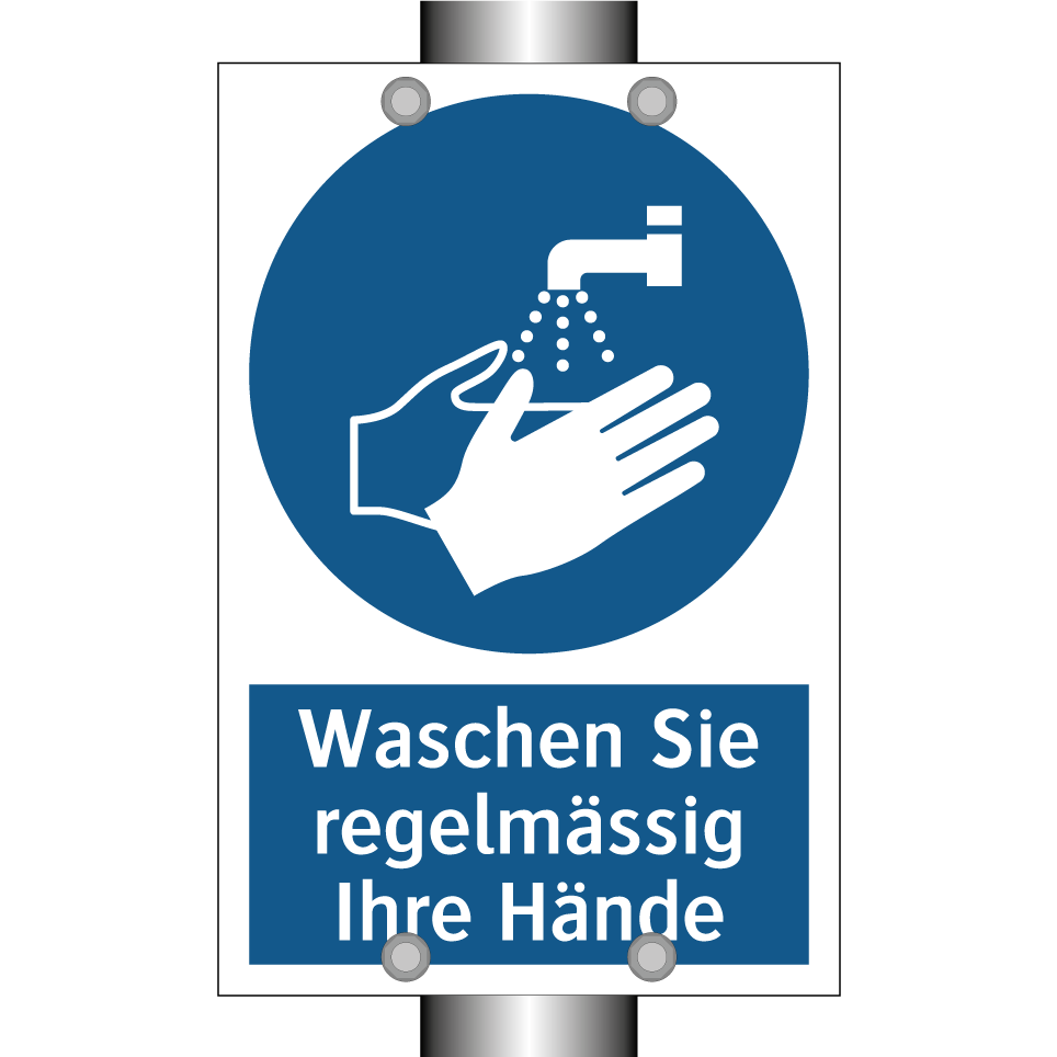 Waschen Sie regelmässig Ihre Hände