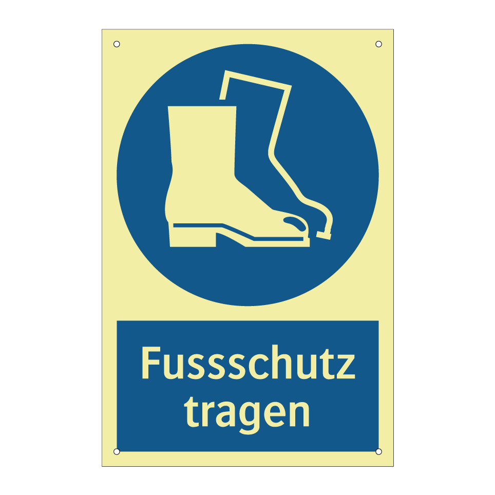 Fussschutz tragen