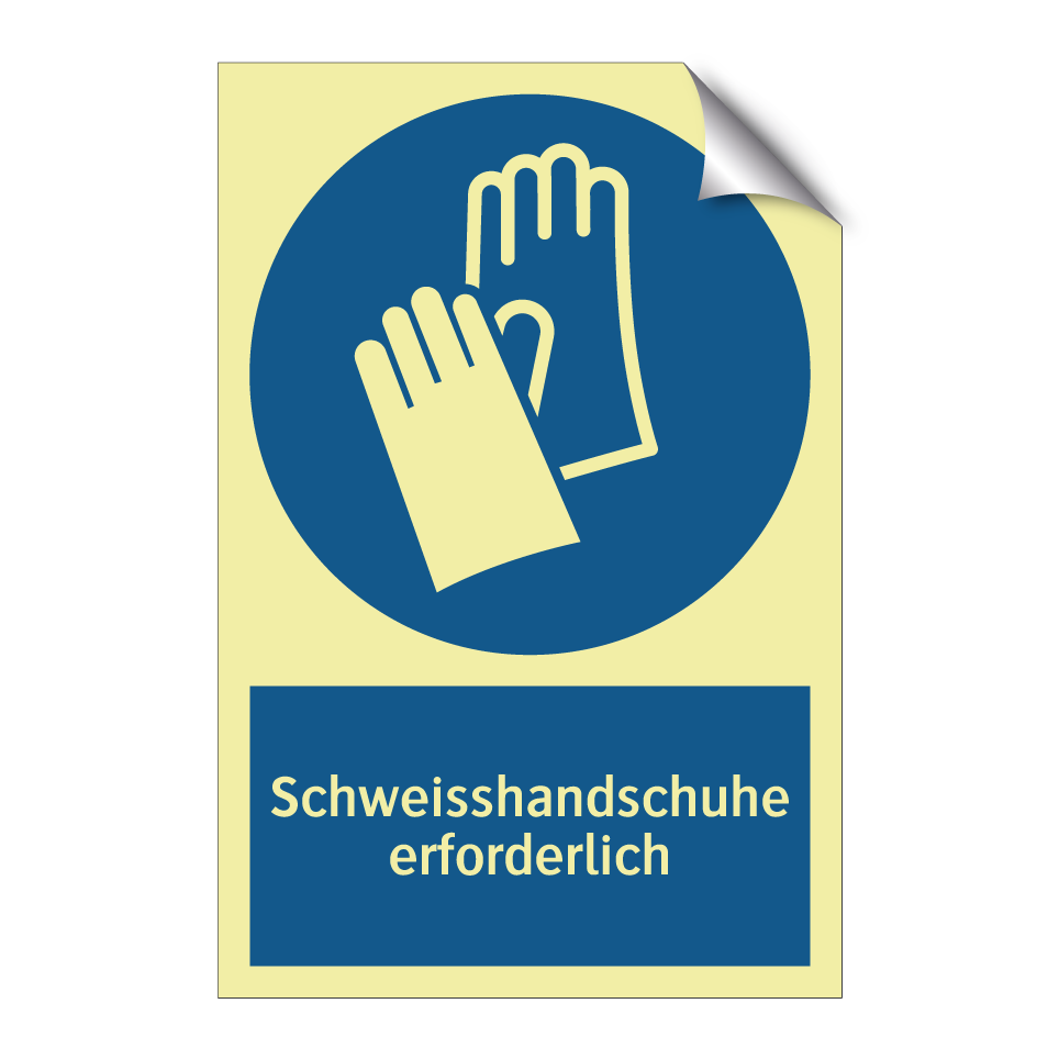 Schweisshandschuhe erforderlich