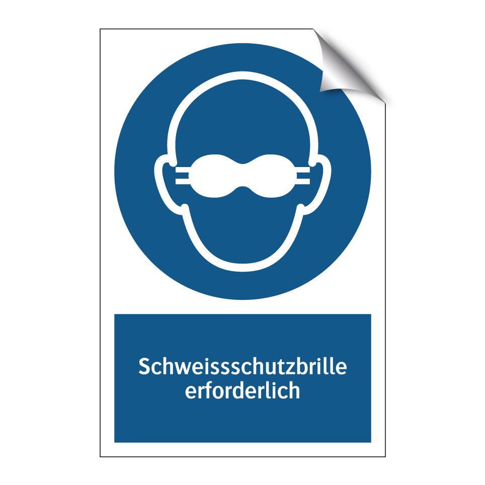 Schweissschutzbrille erforderlich