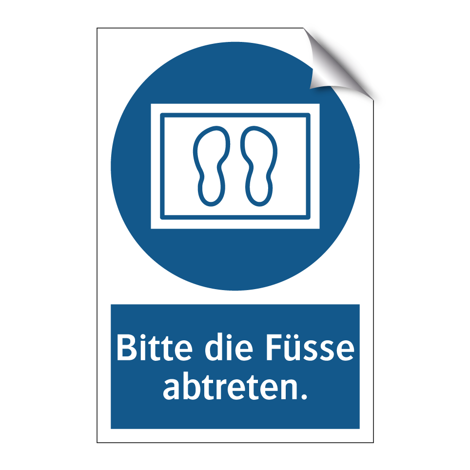Bitte die Füsse abtreten.