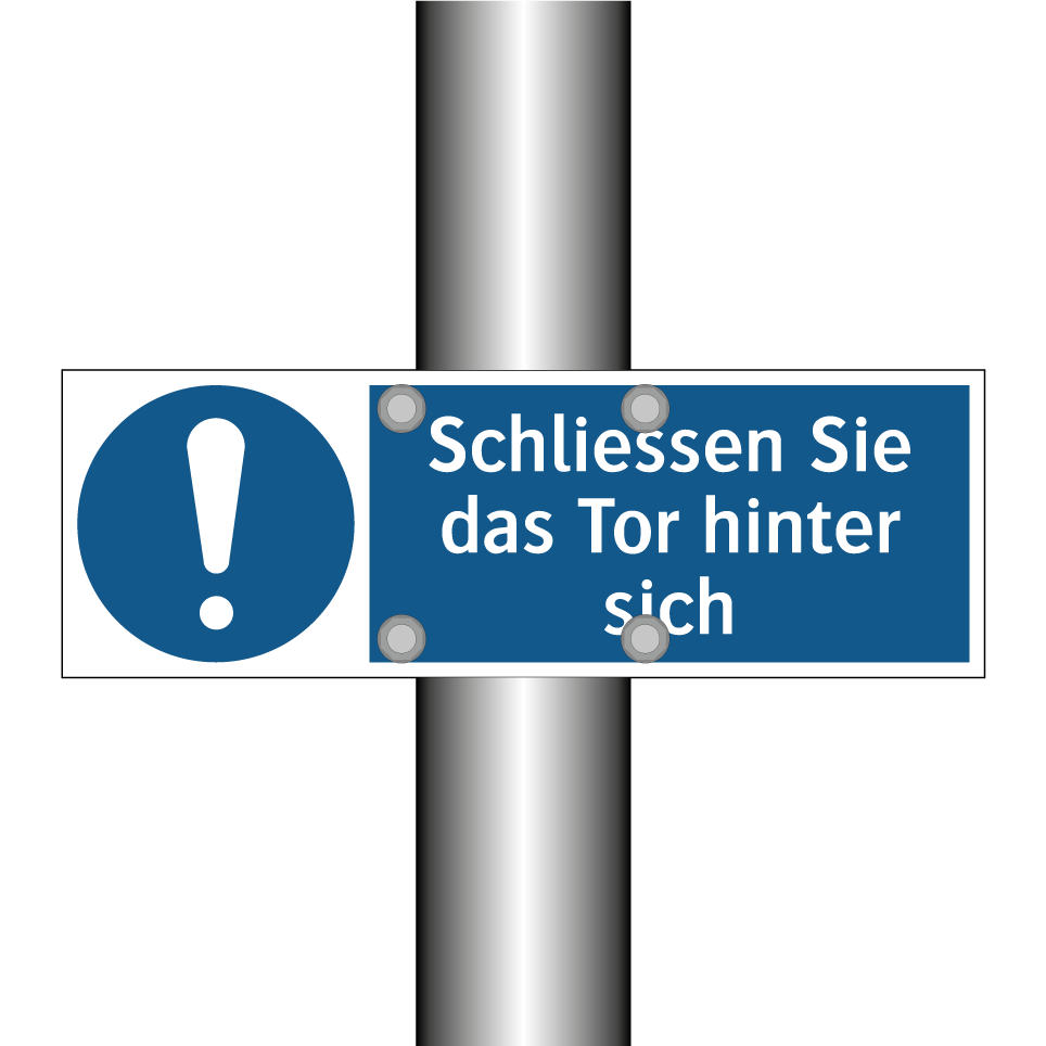 Schliessen Sie das Tor hinter sich