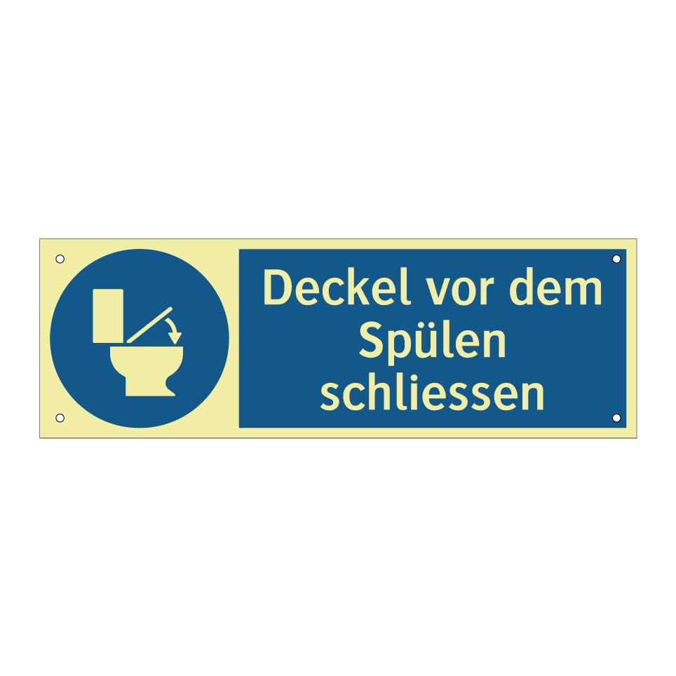 Deckel vor dem Spülen schliessen