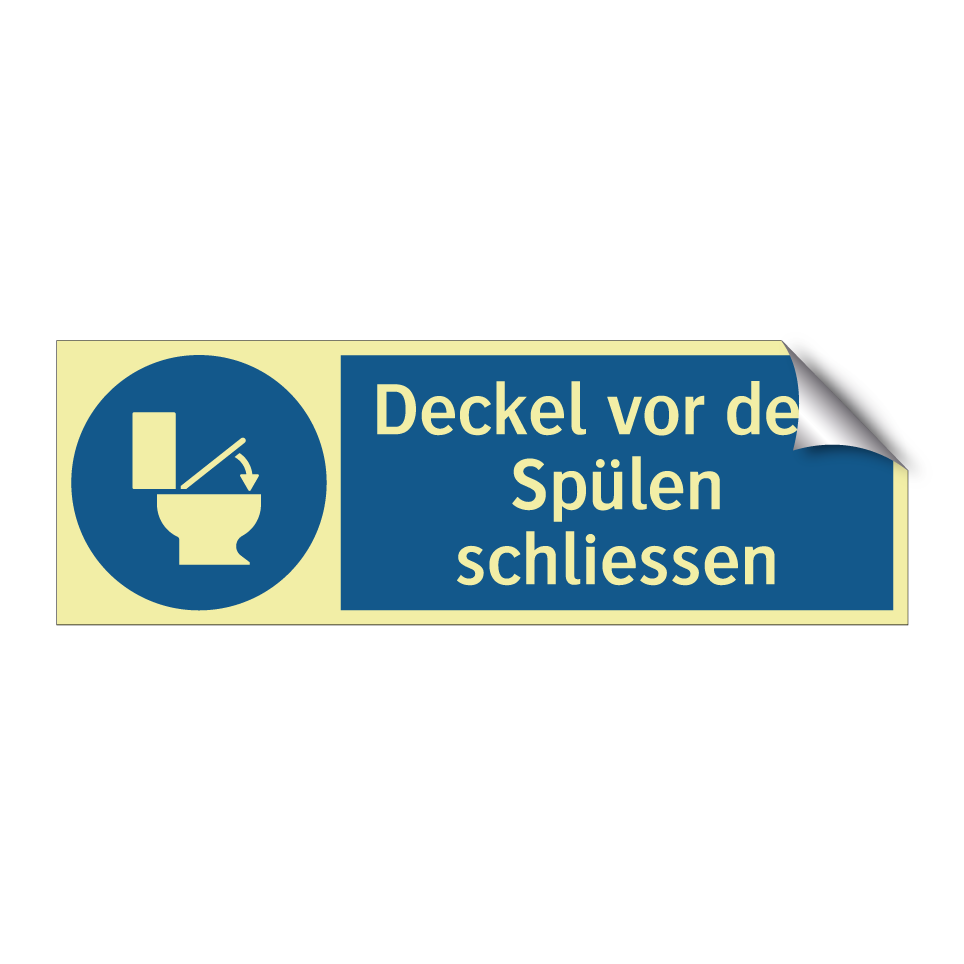 Deckel vor dem Spülen schliessen