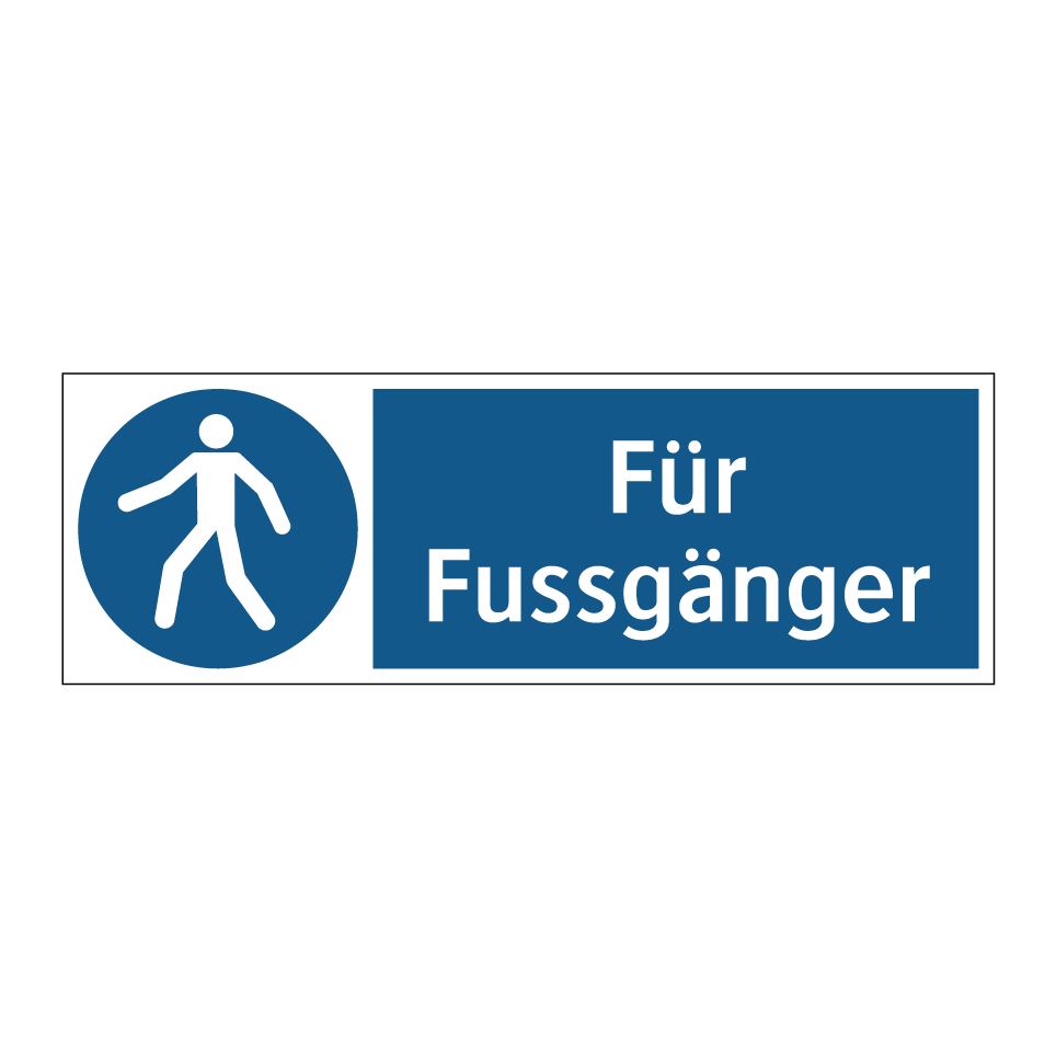 Für Fussgänger