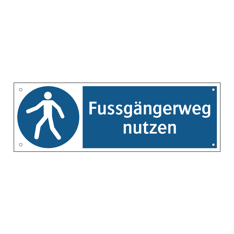 Fussgängerweg nutzen