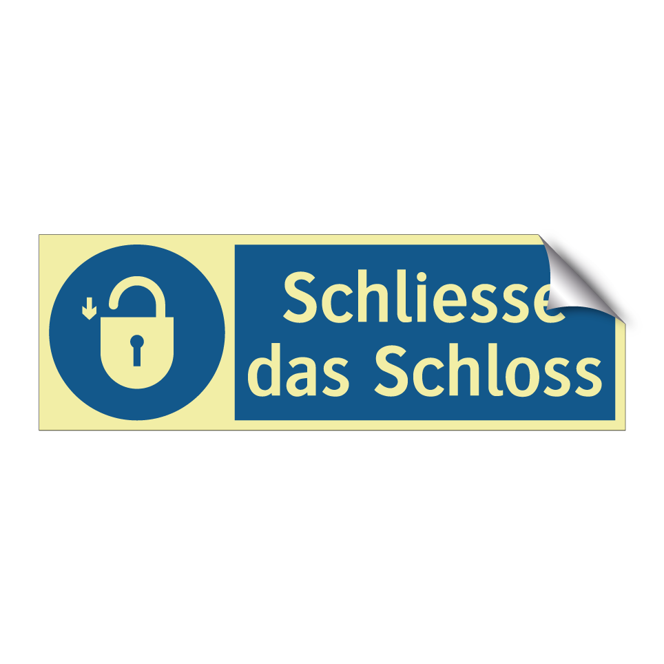 Schliesse das Schloss