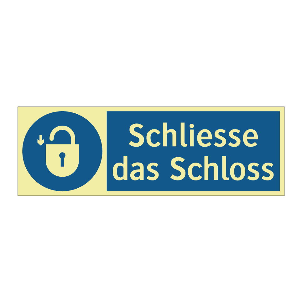 Schliesse das Schloss