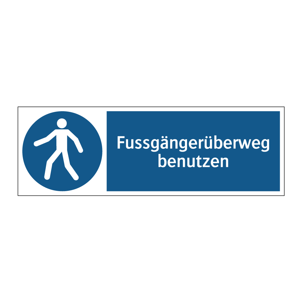Fussgängerüberweg benutzen