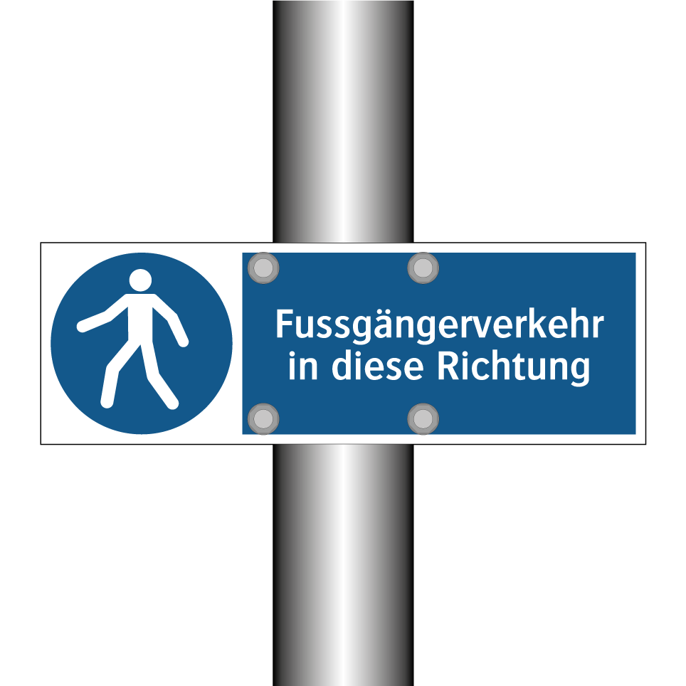 Fussgängerverkehr in diese Richtung