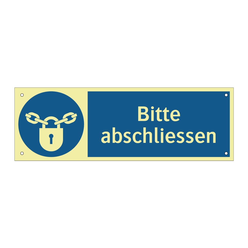Bitte abschliessen