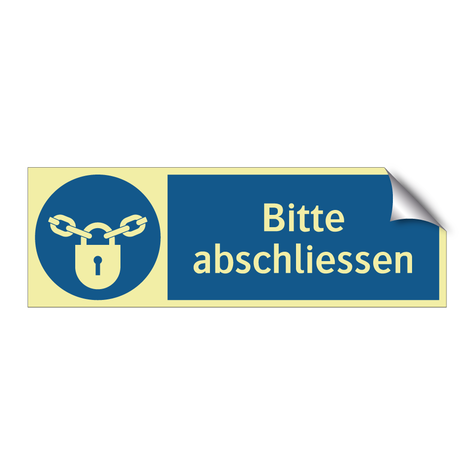 Bitte abschliessen