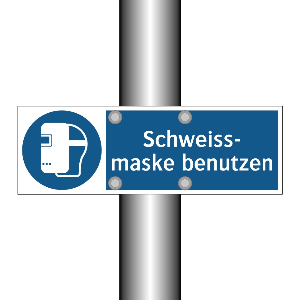 Schweiss- maske benutzen