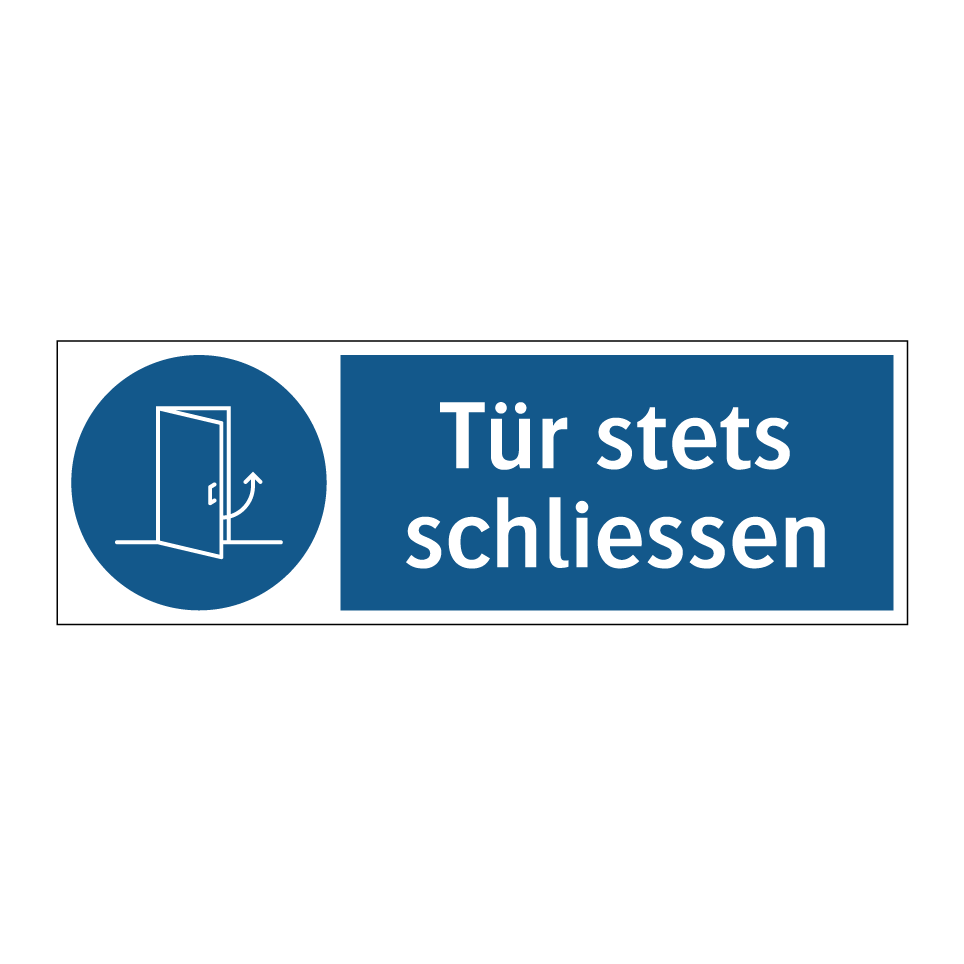 Tür stets schliessen