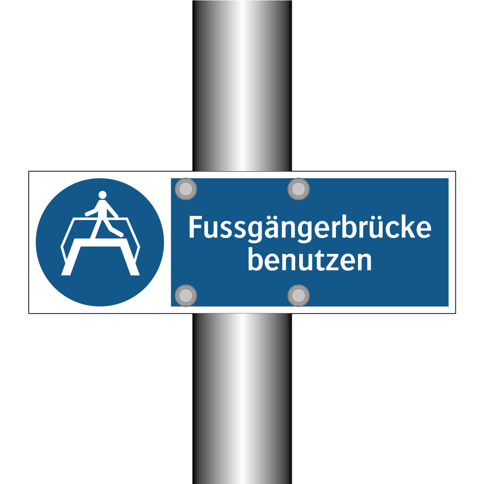 Fussgängerbrücke benutzen