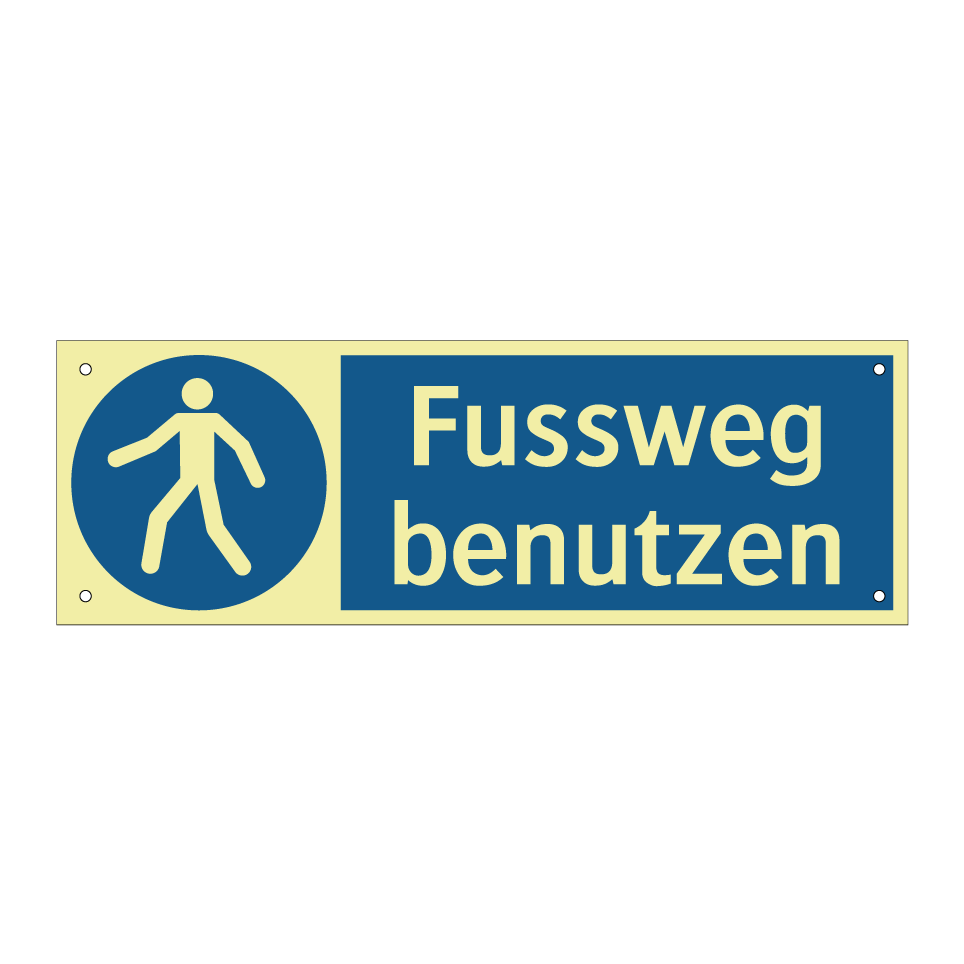 Fussweg benutzen