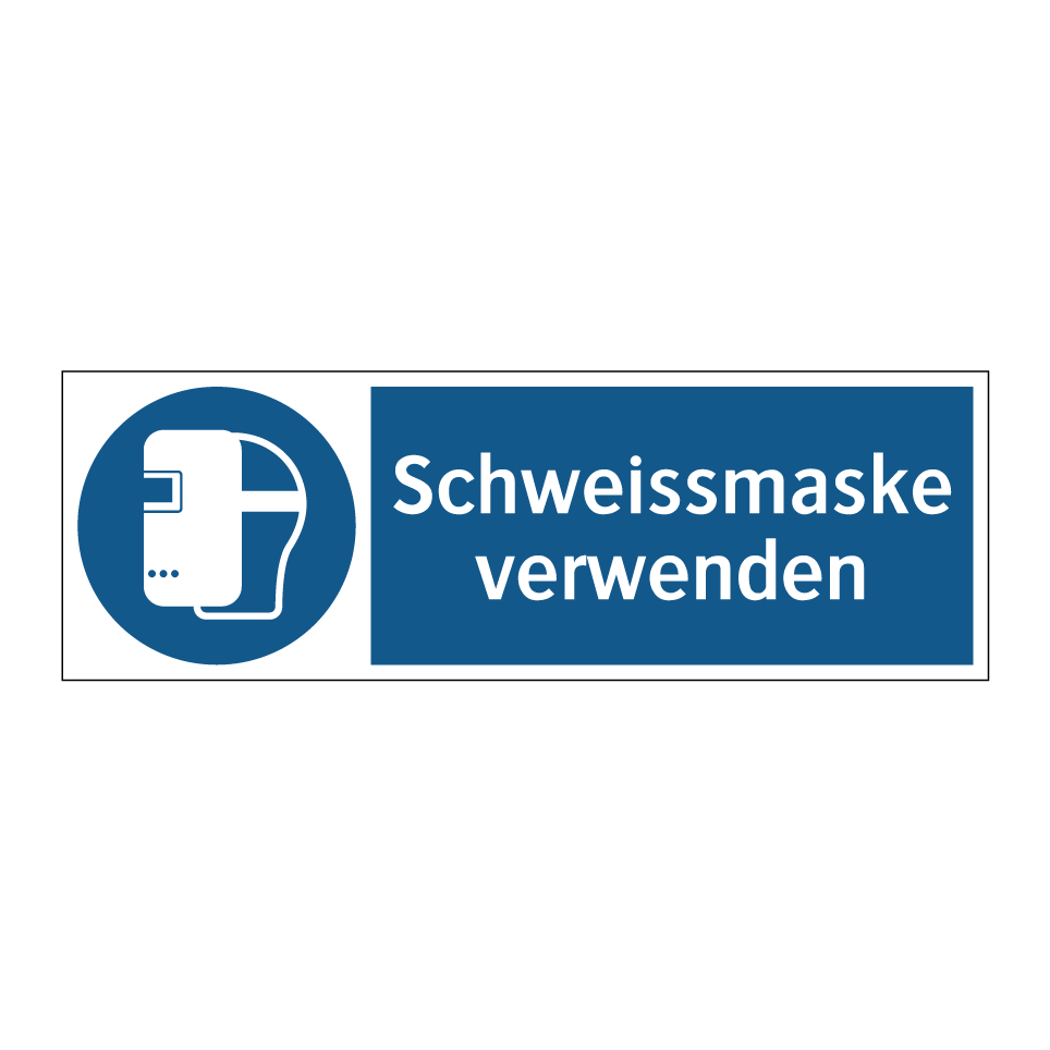 Schweissmaske verwenden