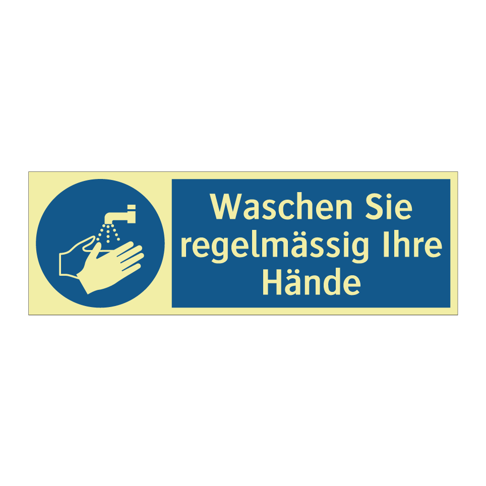 Waschen Sie regelmässig Ihre Hände