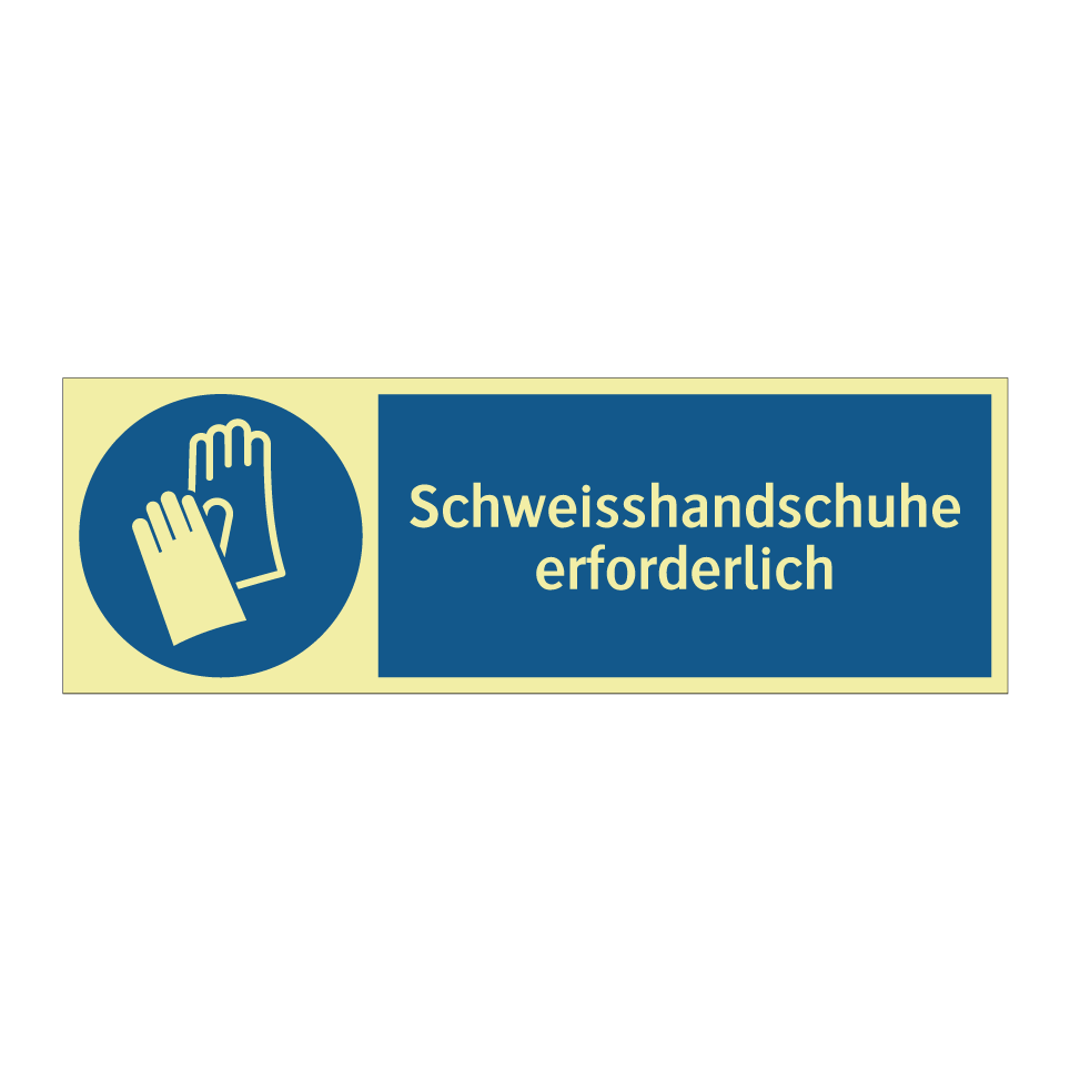 Schweisshandschuhe erforderlich