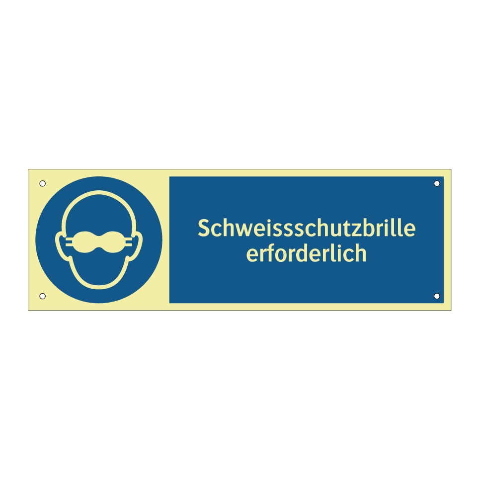 Schweissschutzbrille erforderlich