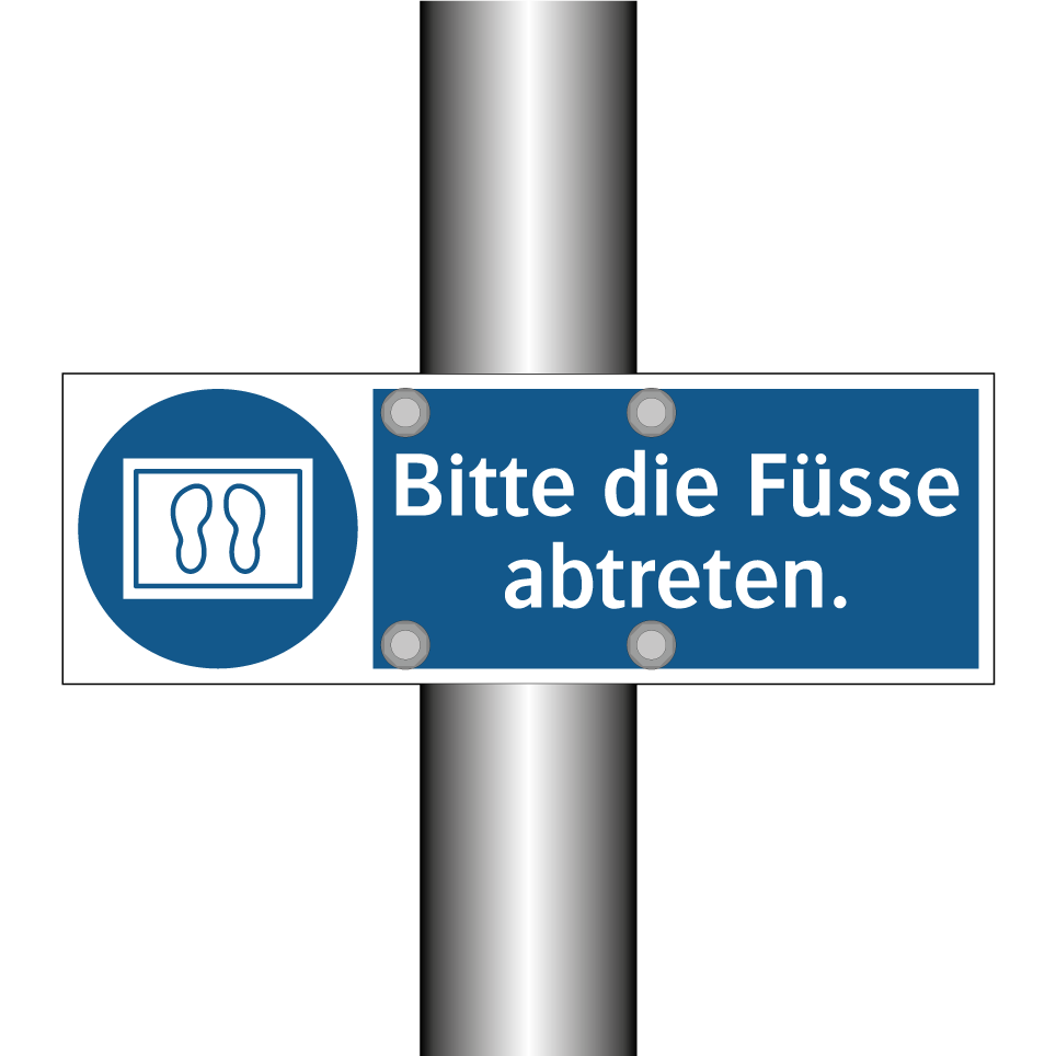 Bitte die Füsse abtreten.