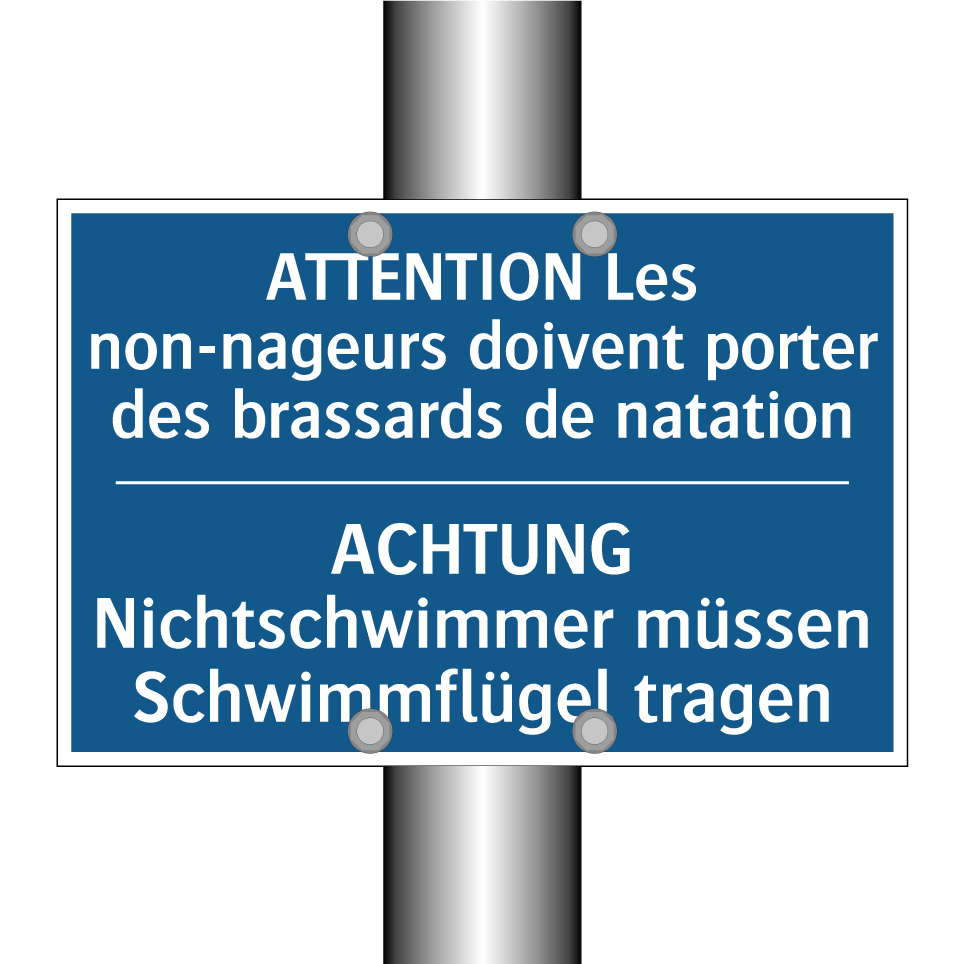 ACHTUNG Nichtschwimmer müssen /.../ - ATTENTION Les non-nageurs doivent /.../