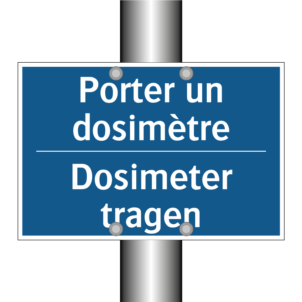 Dosimeter tragen - Porter un dosimètre