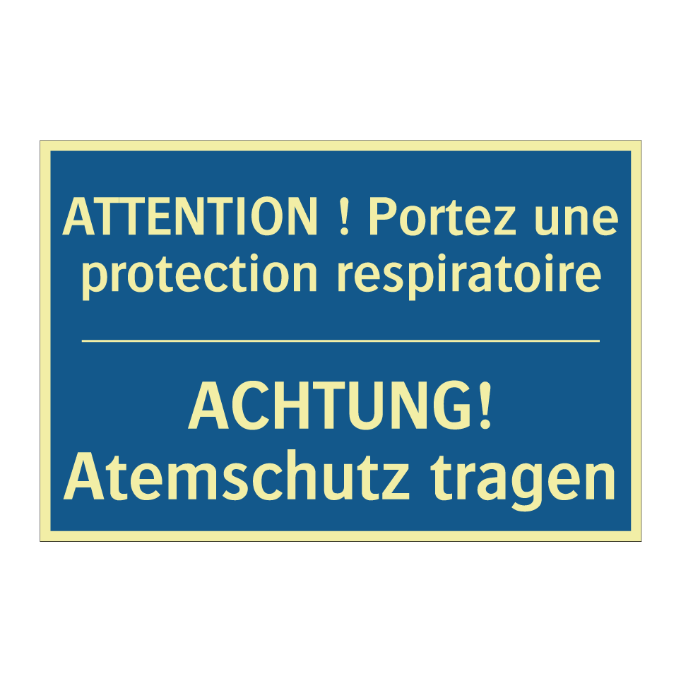 ACHTUNG! Atemschutz tragen - ATTENTION ! Portez une protection /.../