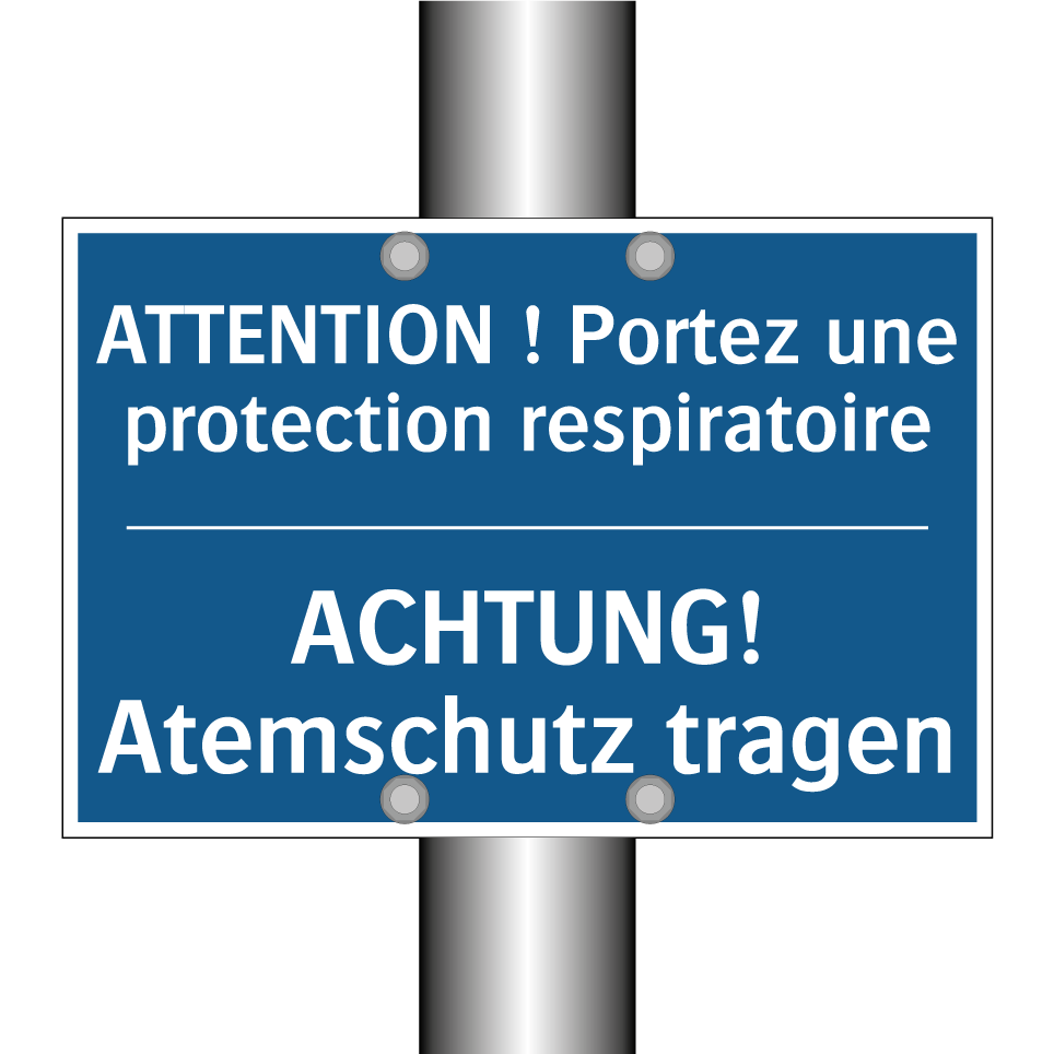 ACHTUNG! Atemschutz tragen - ATTENTION ! Portez une protection /.../