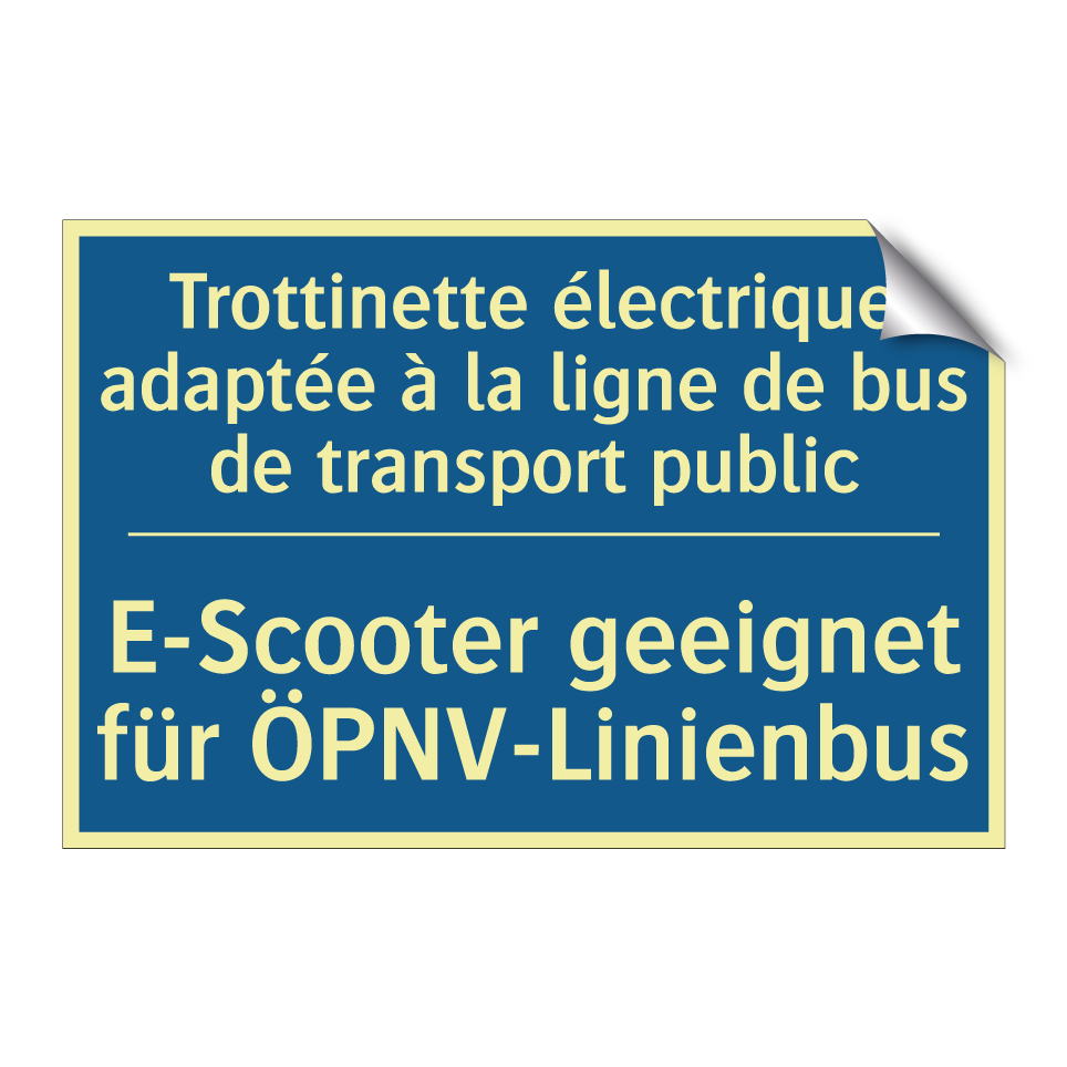 E-Scooter geeignet für ÖPNV-Linienbus /.../ - Trottinette électrique adaptée /.../