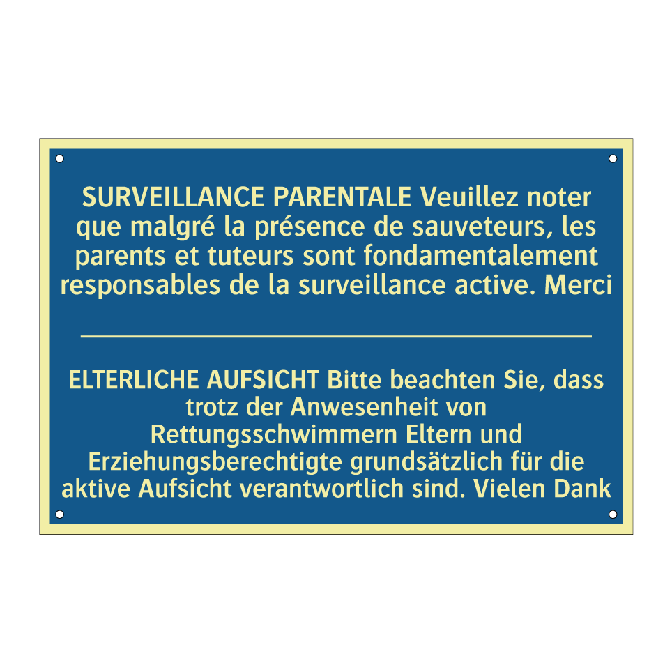 ELTERLICHE AUFSICHT Bitte beachten /.../ - SURVEILLANCE PARENTALE Veuillez /.../
