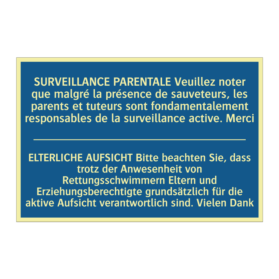 ELTERLICHE AUFSICHT Bitte beachten /.../ - SURVEILLANCE PARENTALE Veuillez /.../