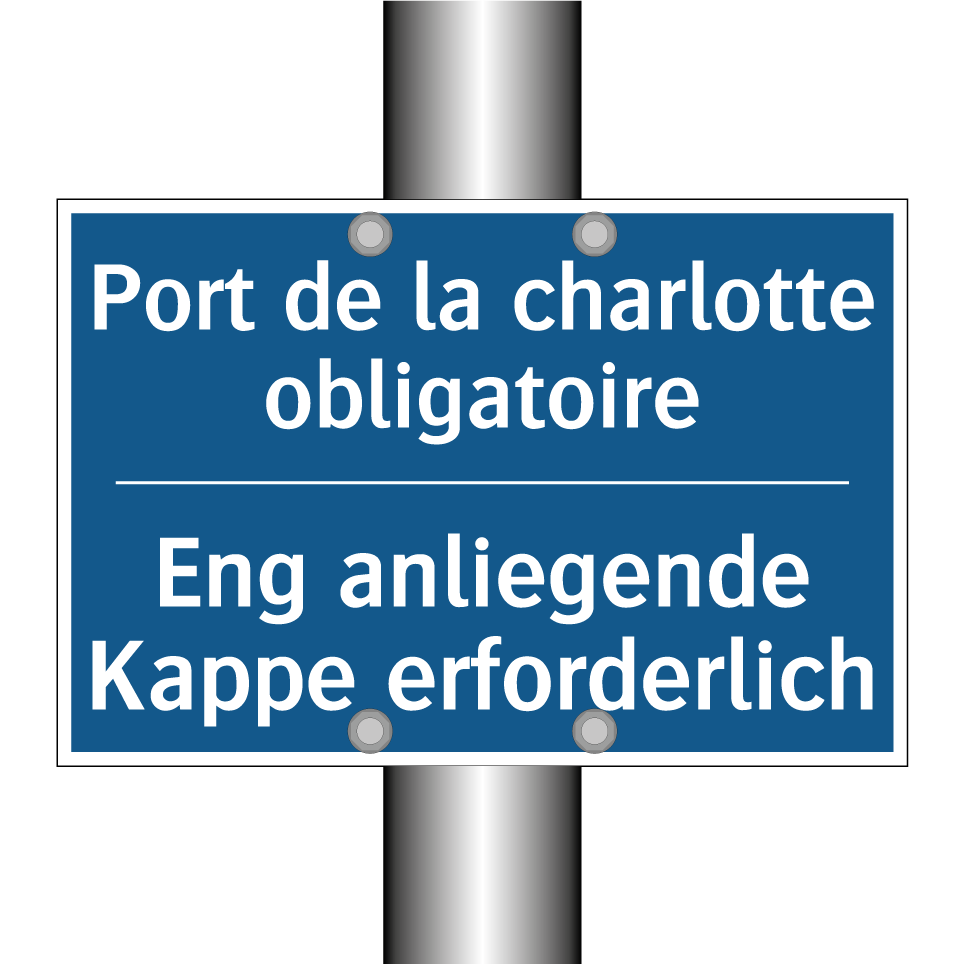Eng anliegende Kappe erforderlich /.../ - Port de la charlotte obligatoire /.../