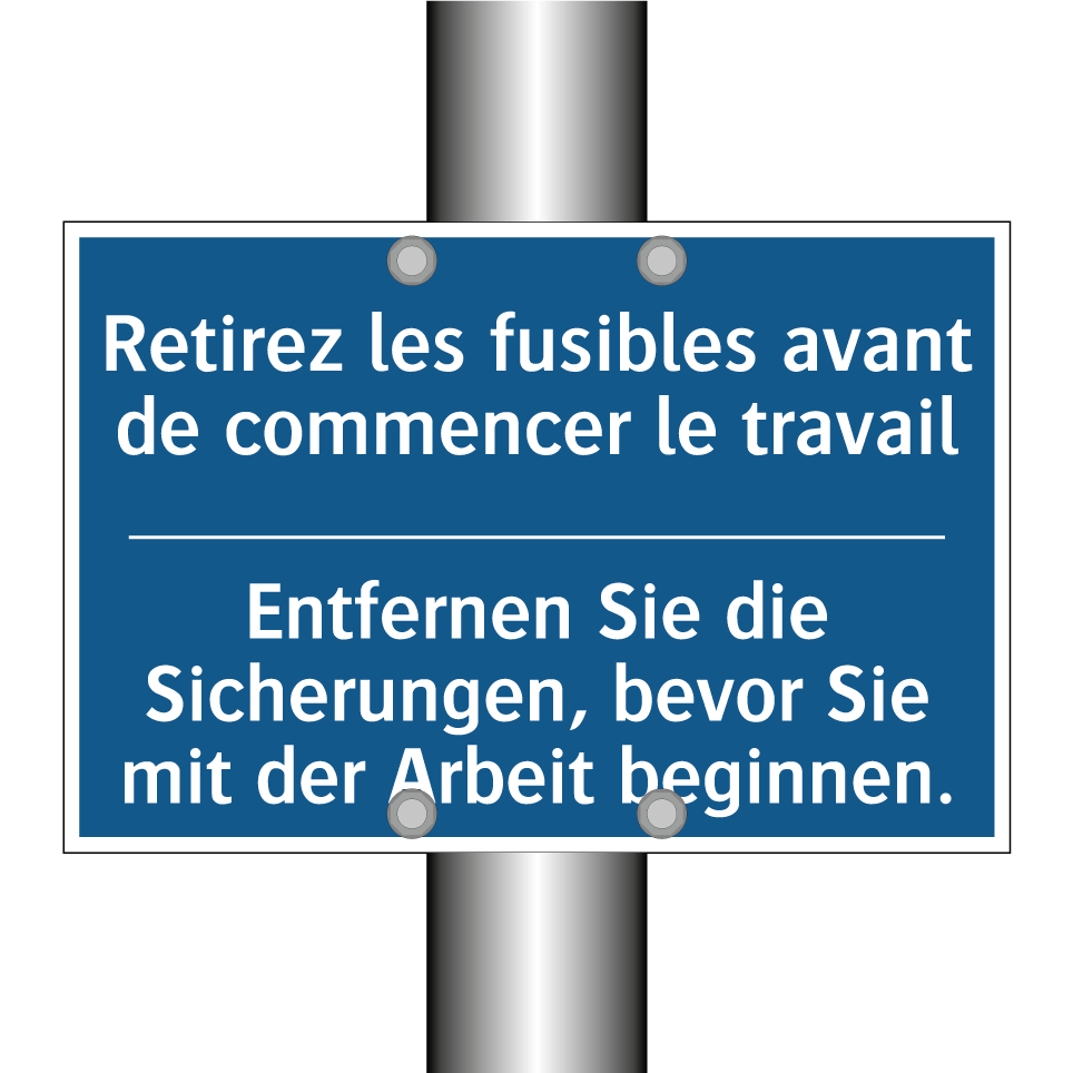 Entfernen Sie die Sicherungen, /.../ - Retirez les fusibles avant de /.../