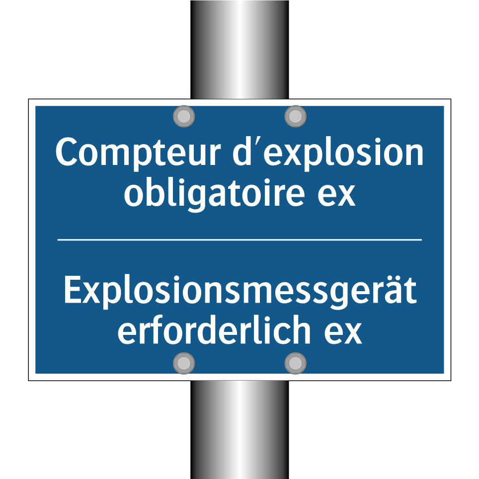 Explosionsmessgerät erforderlich /.../ - Compteur d'explosion obligatoire /.../