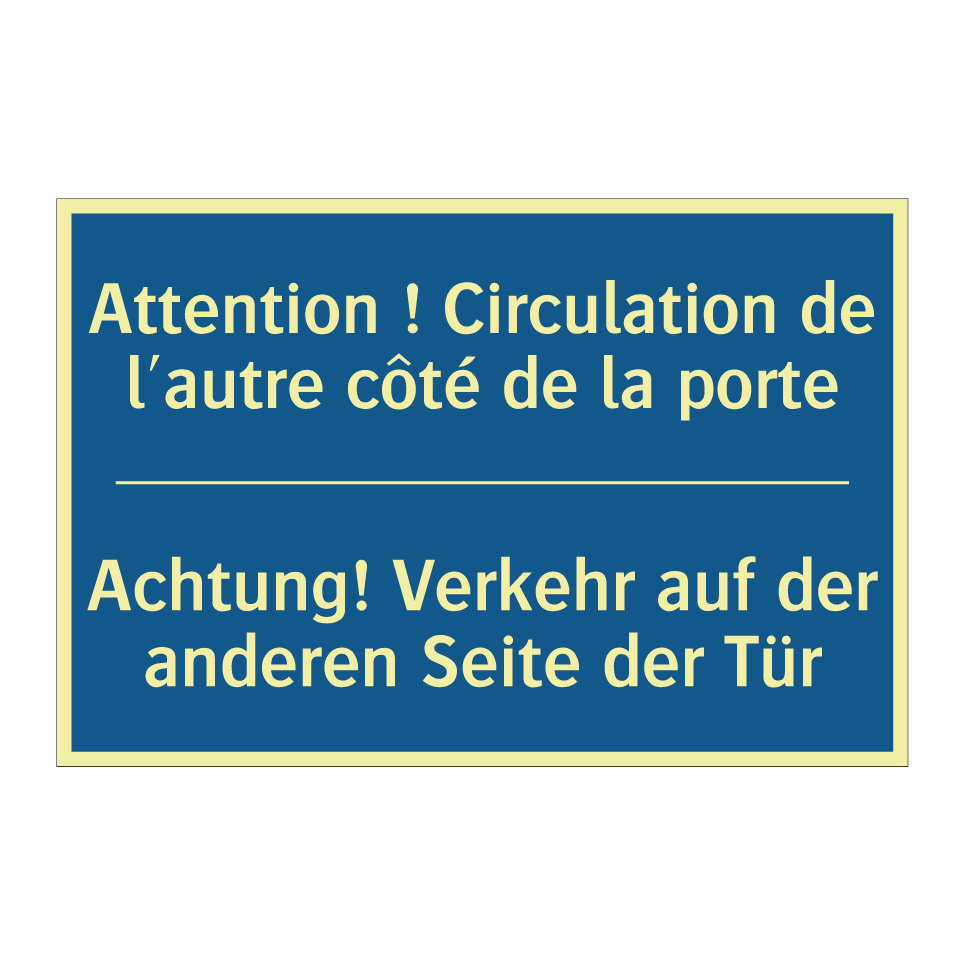 Achtung! Verkehr auf der anderen /.../ - Attention ! Circulation de l'autre /.../