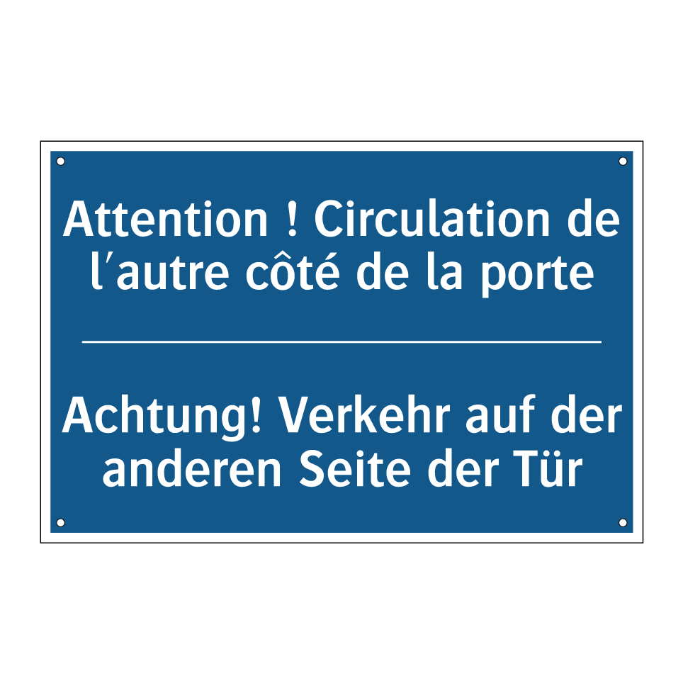 Achtung! Verkehr auf der anderen /.../ - Attention ! Circulation de l'autre /.../