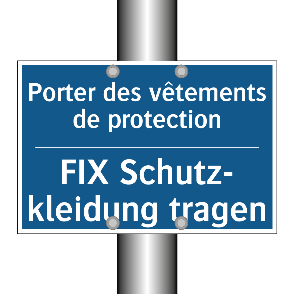 FIX Schutz- kleidung tragen - Porter des vêtements de protection /.../