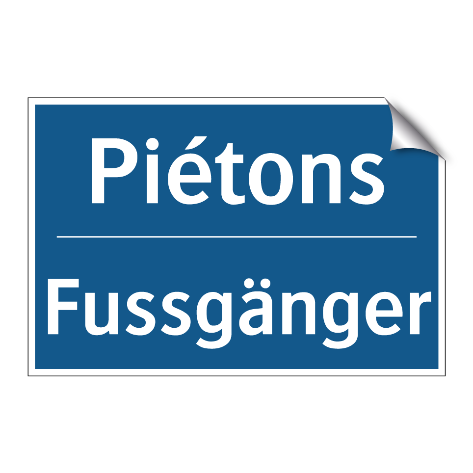Fussgänger - Piétons