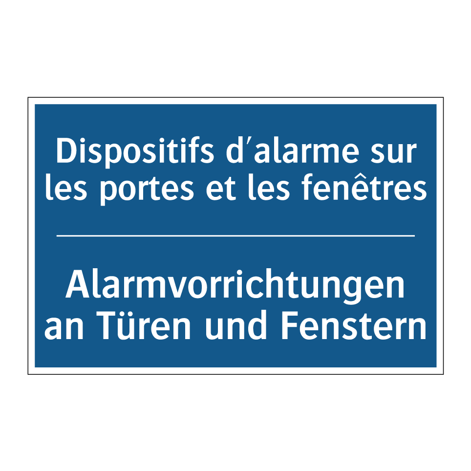 Alarmvorrichtungen an Türen und /.../ - Dispositifs d'alarme sur les portes /.../