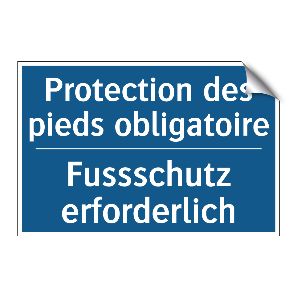 Fussschutz erforderlich - Protection des pieds obligatoire /.../