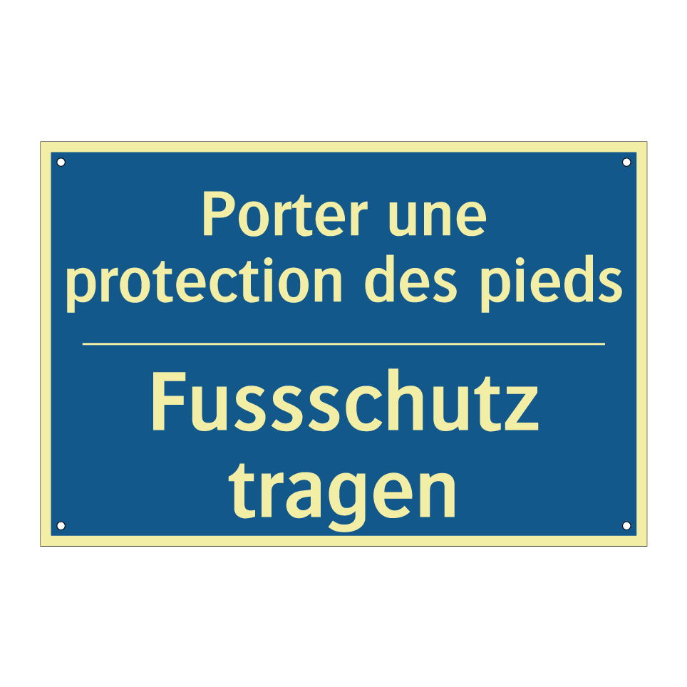 Fussschutz tragen - Porter une protection des pieds /.../