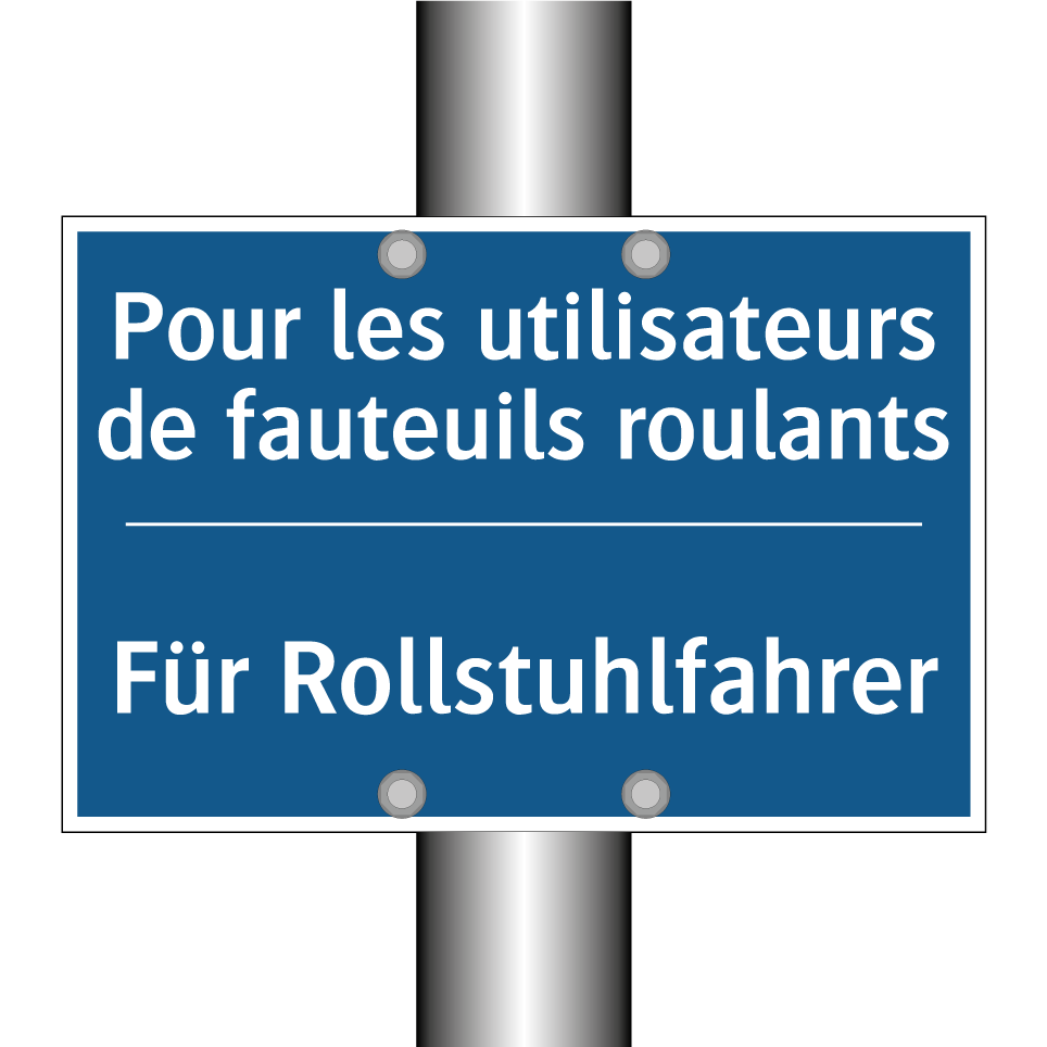 Für Rollstuhlfahrer - Pour les utilisateurs de fauteuils /.../
